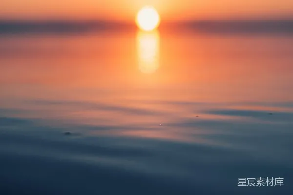 高清摄影 日落时分的水域