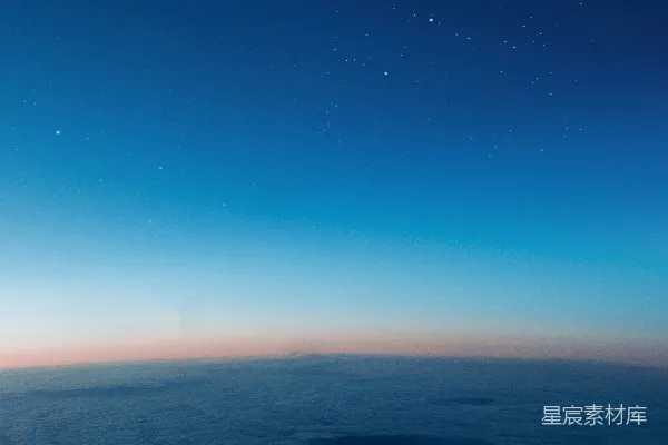 高清摄影 从飞机上看夜空的景象
