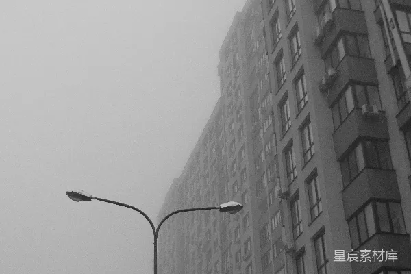 高清摄影 一张黑白色的老照片，展示了一座高大的建筑物。