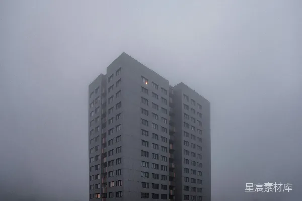高清摄影 黑白混凝土建筑