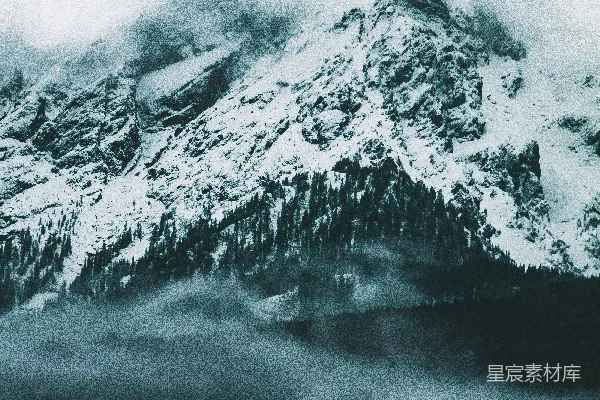 高清摄影 雪覆盖的山脉数字壁纸