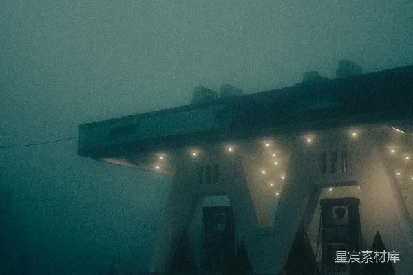 高清摄影 夜晚的黑白建筑