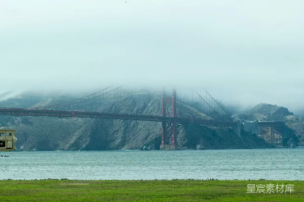 高清摄影 旧金山加利福尼亚州的金门大桥