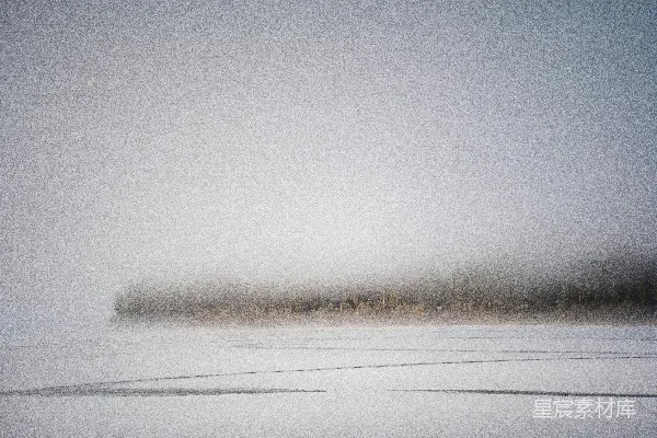 高清摄影 白天被白雪覆盖的田野