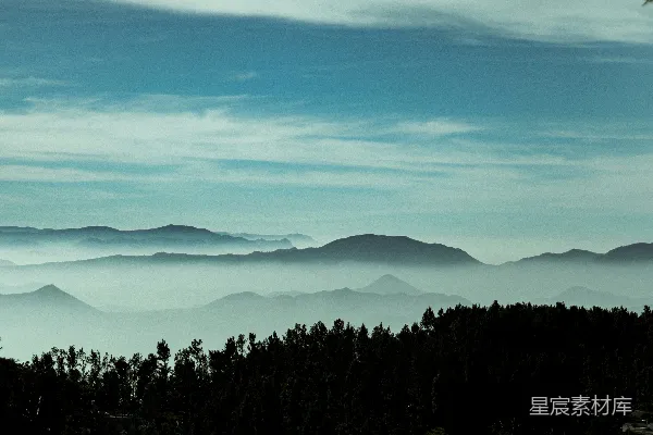 高清摄影 远处山脉的景色
