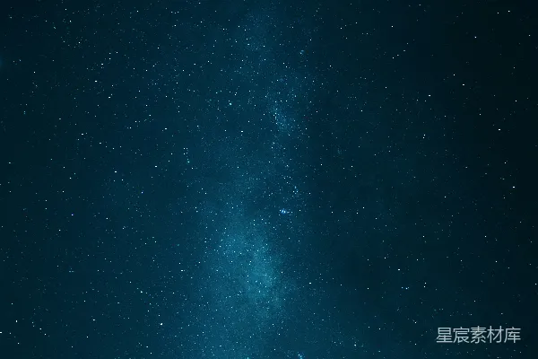 高清摄影 夜晚的蓝天中闪烁着星星。
