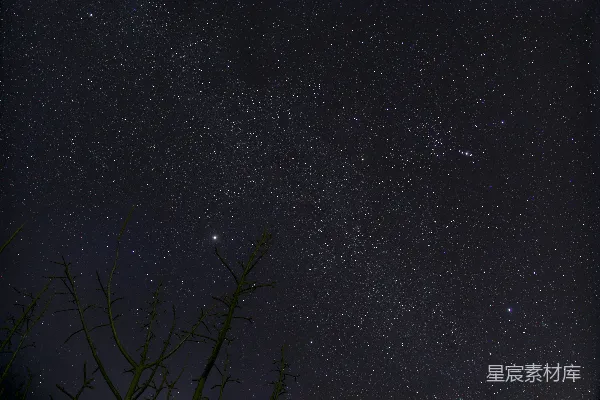 高清摄影 漆黑的夜空里布满了无数的星星。