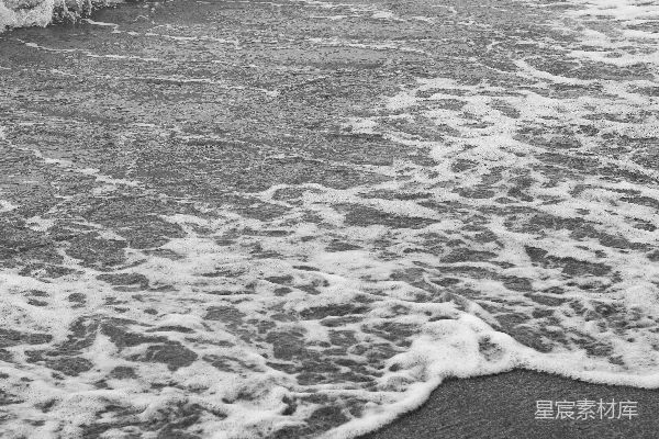 高清摄影 海洋波浪轻轻地拍打着沙滩