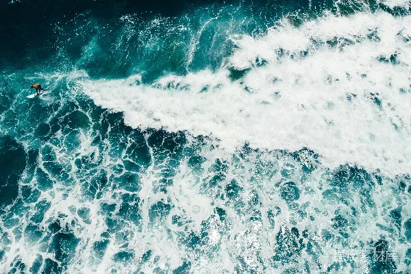 高清摄影 海面鸟瞰图