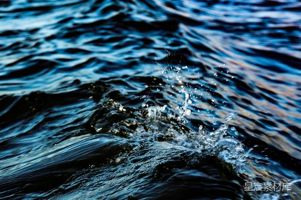 高清摄影 水中的波浪特写
