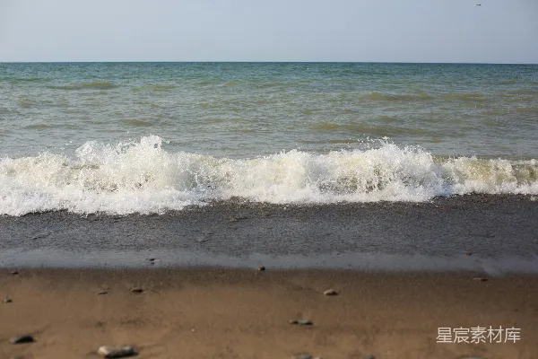 高清摄影 从海滩上看海景