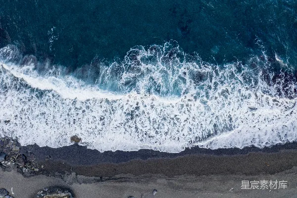 高清摄影 海洋波浪的航拍照片