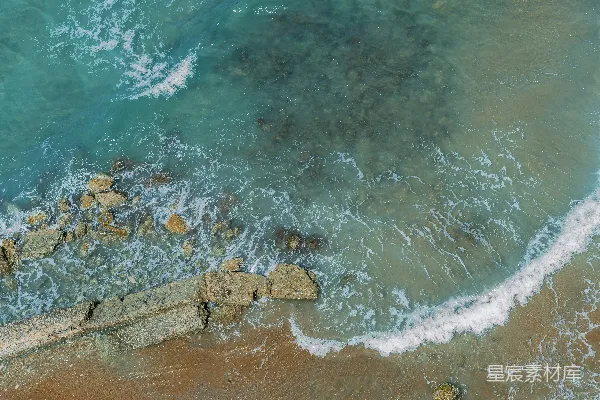 高清摄影 海岸俯瞰图