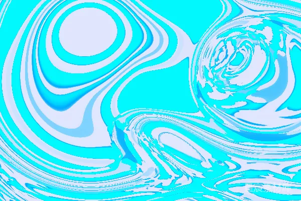 高清摄影 蓝白相间的流动艺术。