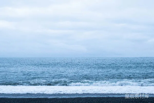 高清摄影 从海滩上看海景