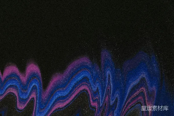 高清摄影 一幅带有蓝色、紫色和黑色颜色的抽象画作
