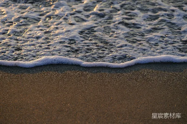高清摄影 海滩上的波浪