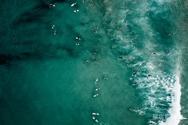 高清摄影 海洋波浪的空中俯瞰图