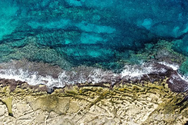高清摄影 海洋和陆地的俯瞰图