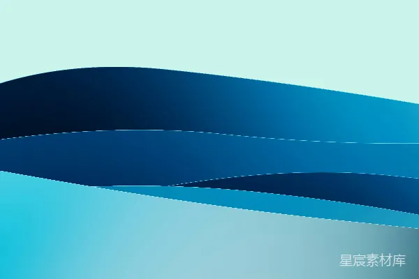 高清摄影 蓝绿色波浪线构成了抽象背景。