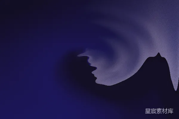 高清摄影 抽象的旋涡状深蓝和紫色背景