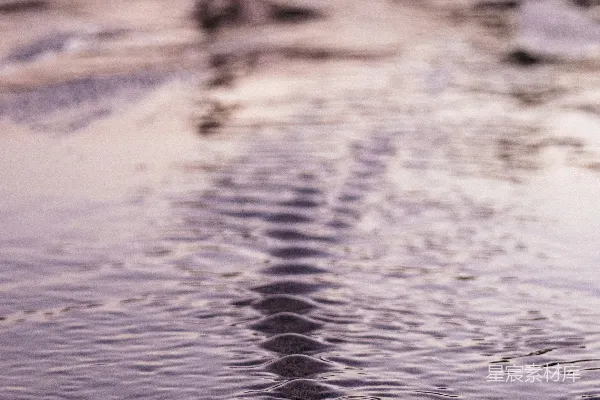 高清摄影 沙滩上的轮胎痕迹