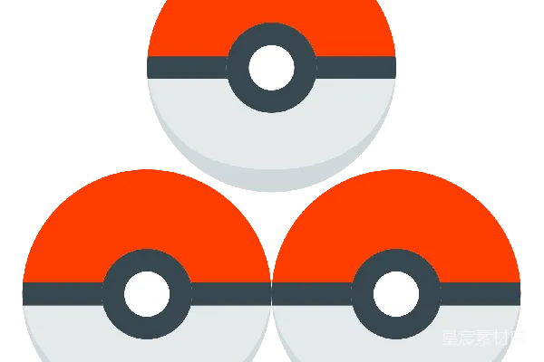 元素素材 poke球