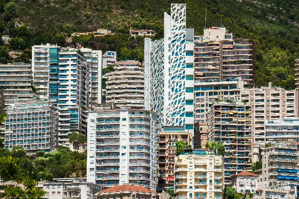 高清摄影 一座高楼林立的城市