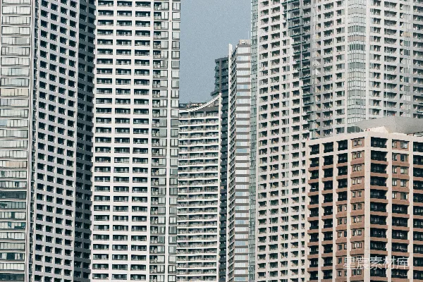 高清摄影 城市中的现代化高层公寓楼