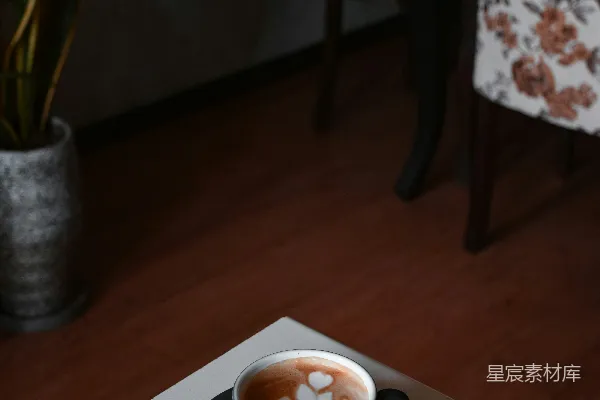 高清摄影 一个白色的陶瓷杯子放在一个白色的陶瓷盘子上。