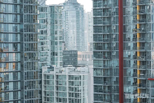高清摄影 高楼林立，构成了城市天际线的主要景观。