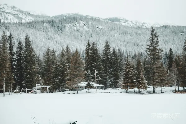高清摄影 白天的雪山