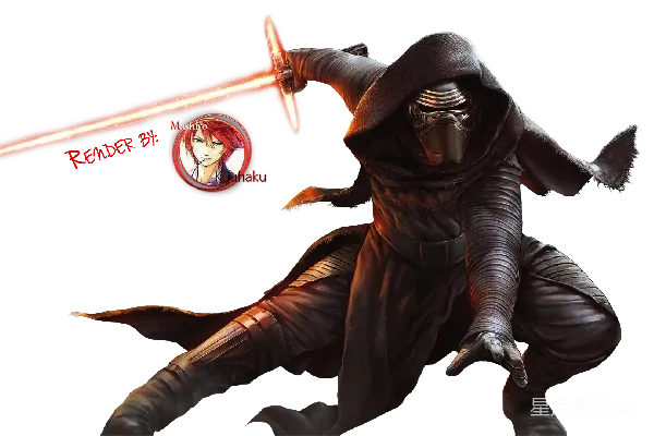 元素素材 黑暗武士的剑光：星战角色艺术插画