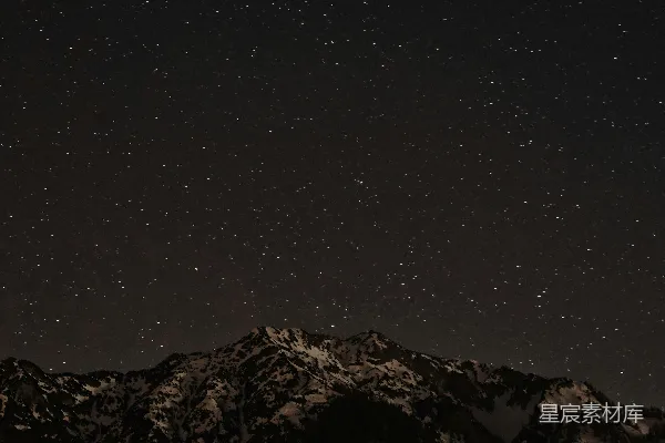 高清摄影 夜晚的山景