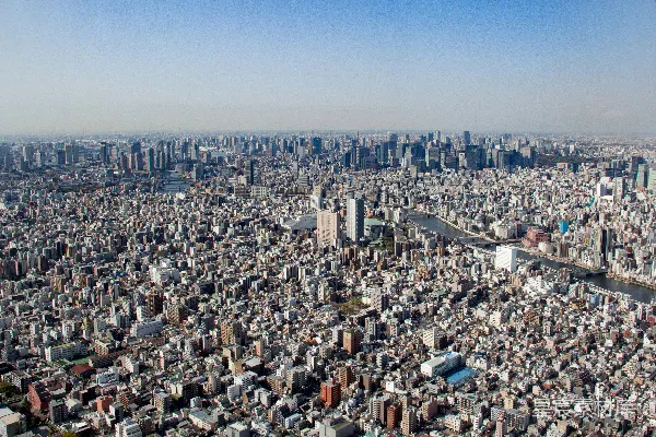 高清摄影 城市全景的俯瞰图（白天）