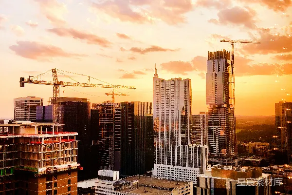 高清摄影 白天的黑白城市建筑