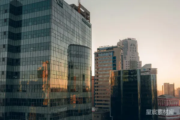 高清摄影 白天的黑白混凝土建筑