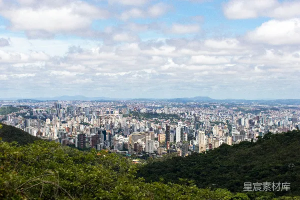 高清摄影 白天城市建筑物的空中俯瞰图