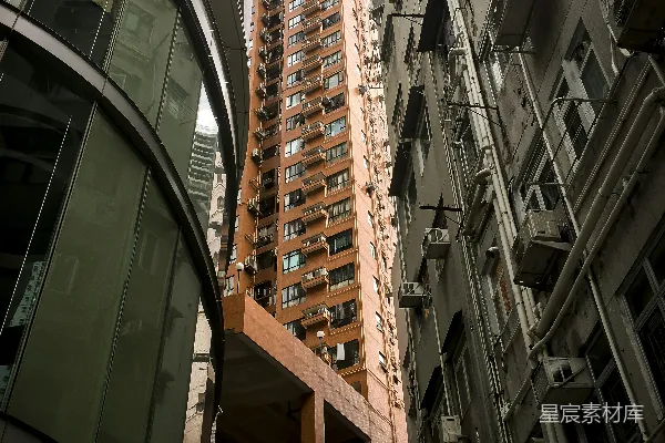 高清摄影 白天的棕色高层混凝土建筑
