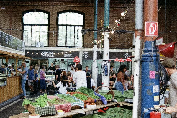 高清摄影 市场里的人