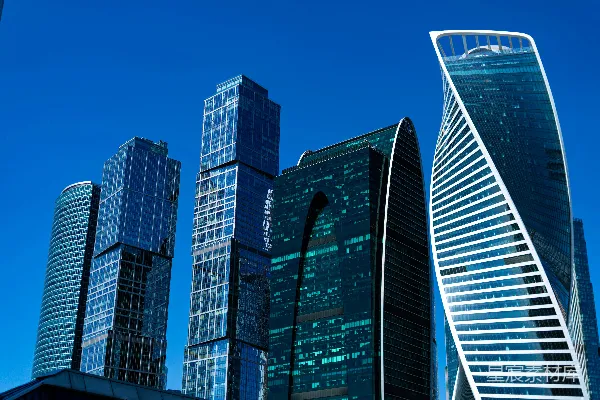 高清摄影 一座城市的高楼群