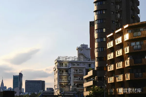 高清摄影 一座城市的景象，高楼林立