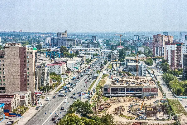 高清摄影 白天的城市建筑俯瞰图