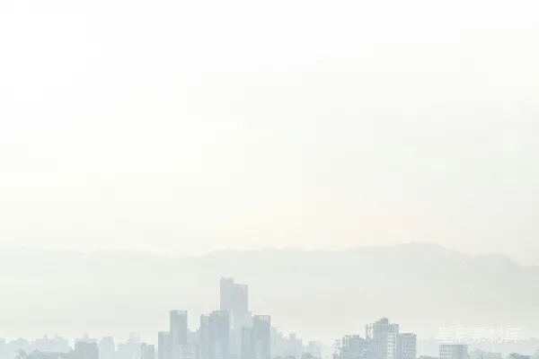 高清摄影 一座山峦环绕的城市