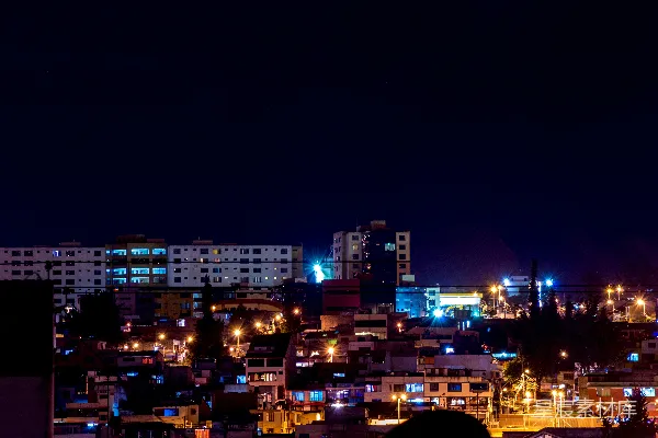 高清摄影 一座夜色中的城市