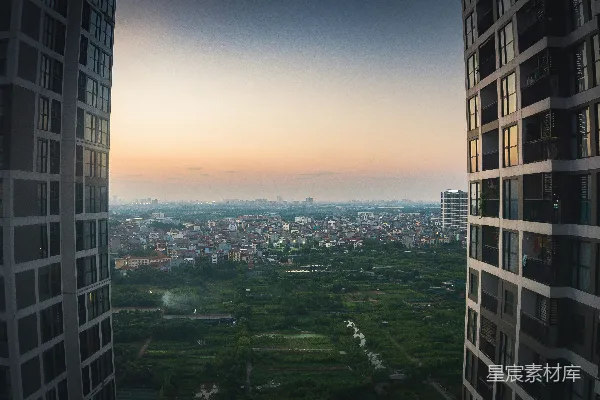高清摄影 从高楼俯瞰城市景色