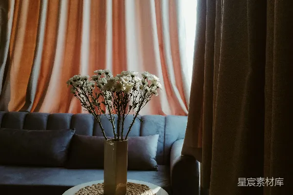 高清摄影 桌子上有一个插着花的花瓶。