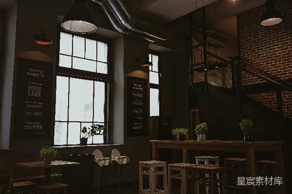 高清摄影 一个有桌子和椅子的房间