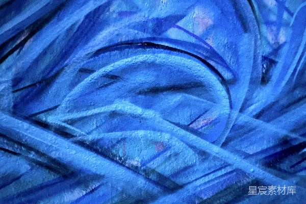 高清摄影 蓝白抽象画