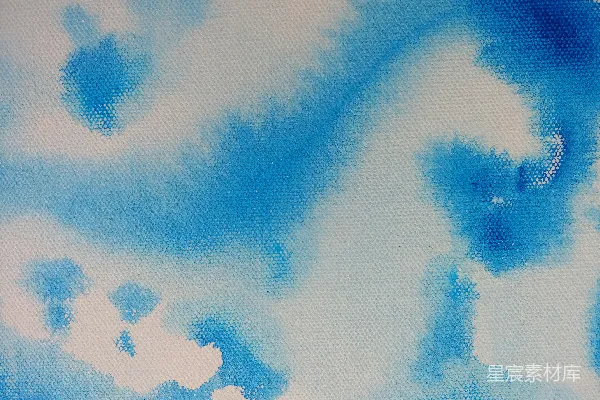 高清摄影 一幅画着蓝天白云的画